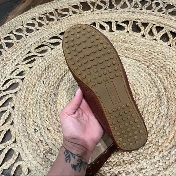 LRL Ralph Lauren Belen Penny Loafers Brown Leather Moc Round Toe Shoes 6 B - Picture 5 of 5